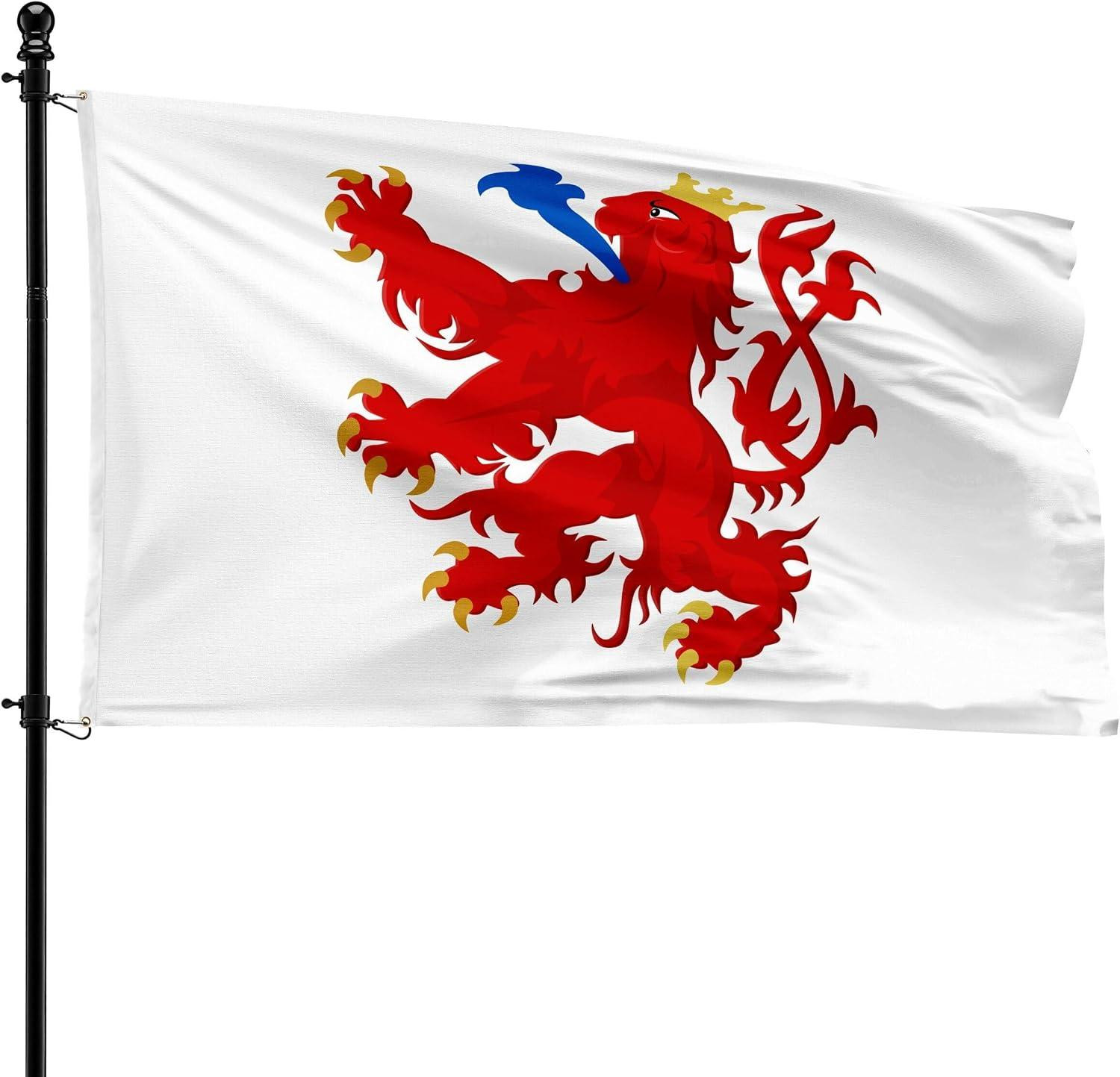 Gemeentevlag Welkenraedt van polyester, 90 x 150 cm, geschikt voor vlaggenmast