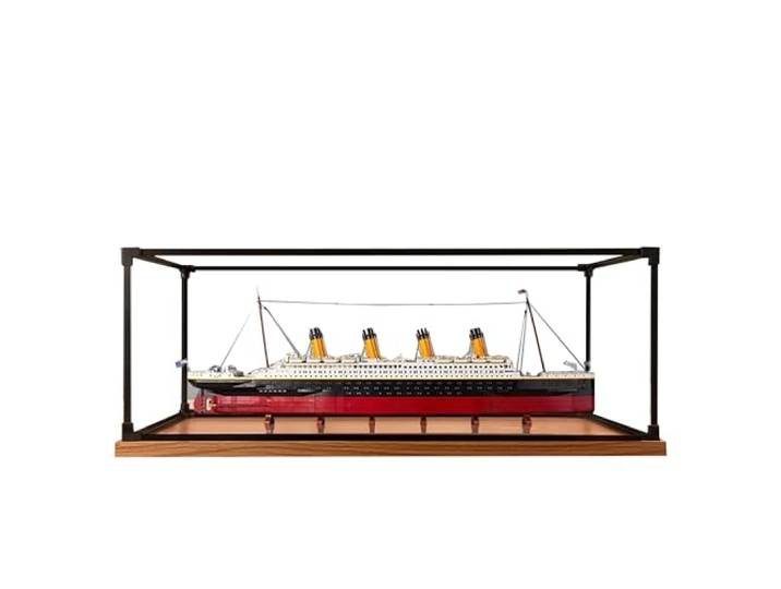 Acryl-Vitrine für Lego 10294 Titanic-Modell, 3 mm staubdichte Schaukasten, Vitrine kompatibel mit Lego 10294 (Modell nicht im Lieferumfang enthalten) (Transparent Build 3MM B)