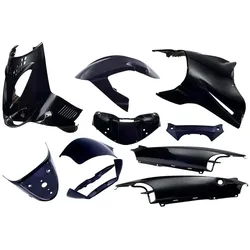Shots, Motorrad Zubehör, Placeet 11 -Stück Edge für Aprilia SR von Jahr 1997 bis 2004 - Black Metallic