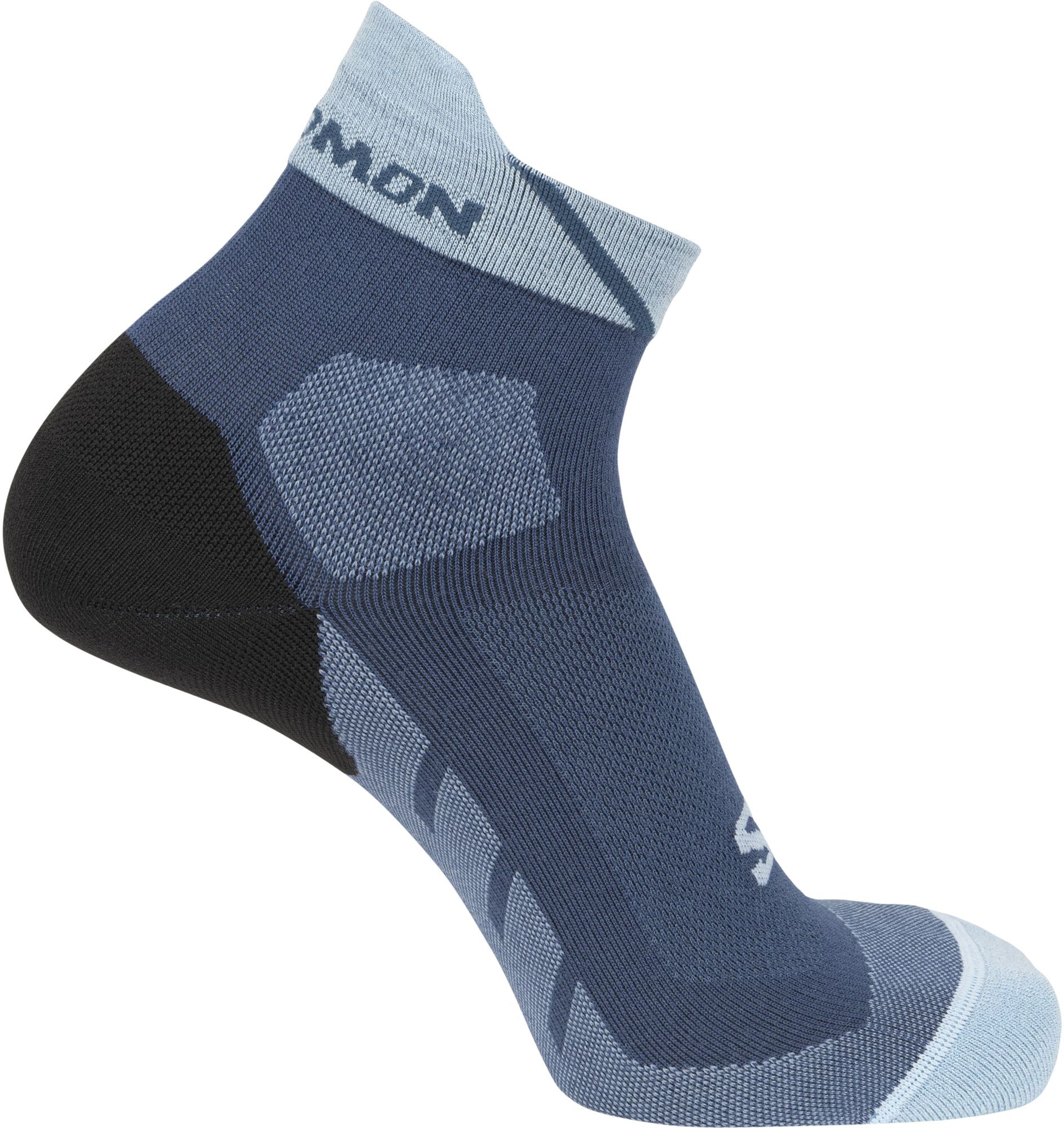 Sportsocken SALOMON "SPEEDCROSS ANKLE", Damen, Gr. M (39/41), Sockengrösse, blau (poseidon, tourmaline), Obermaterial: 47% Wolle, 41% Polyamid, 9% Polypropylen, 3% Elasthan, Socken Sportsocken, für Erwachsene, sportlicher Stil, neutraler Schnitt poseidon,