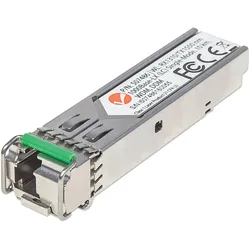 Intellinet Gigabit SFP Mini-GBIC Transceiver WDM bidirektional für LWL-Kabel, Transceiver, Silber