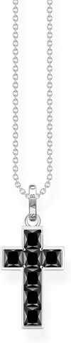 Thomas Sabo Heritage shiny black korshalsband KE2166-643-11-L45V