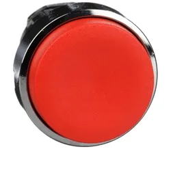 Schneider Electric ZB4BL4 Drucktaster, Frontelement, Harmony XB4, Metall, 22mm, rot, vorstehend, unbeschriftet, tastend