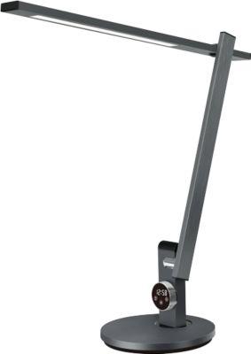 Hansa-by-styro Beam LED-Tischlampe, stufenlos dimmbar, Memory-Funktion, Drehknopfsteuerung, dunkelgrau