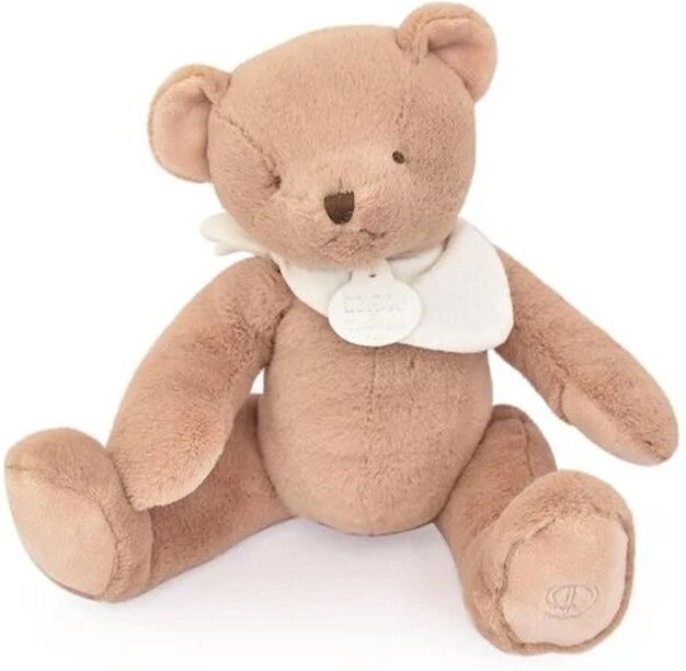 L'Ours Doudou : Ours en peluche marron clair 25 cm - Doudou et Compagnie