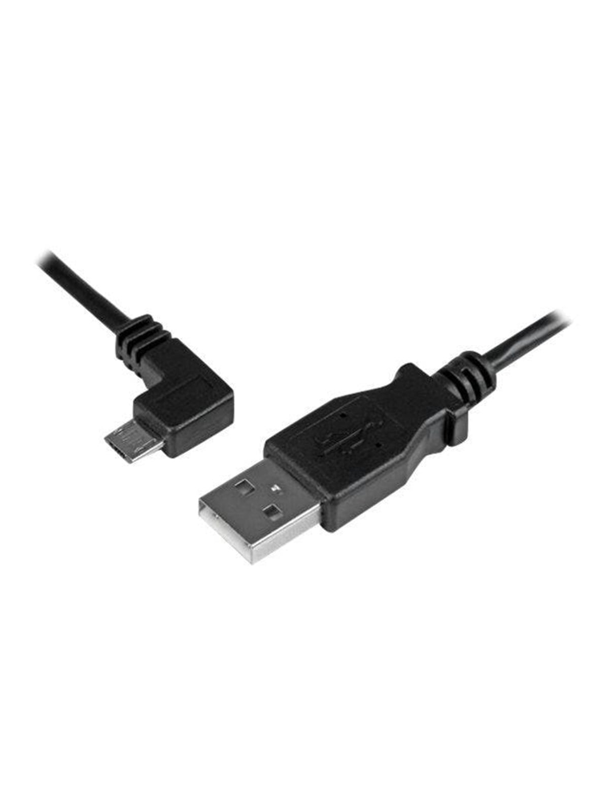 StarTech.com Left Angle Micro-USB Charge-and-Sync Cable M/M 28/24AWG - USB cable - 1 m
