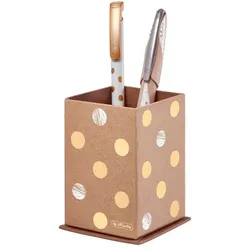 Herlitz Stiftehalter »Pure Glam« braun, 6.5x10x6.5 cm
