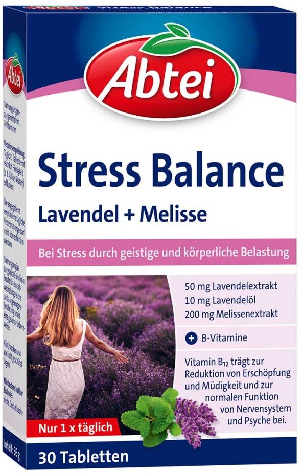 Abtei Stress Balance Lavendel+Melisse Tabletten Tf 30stk