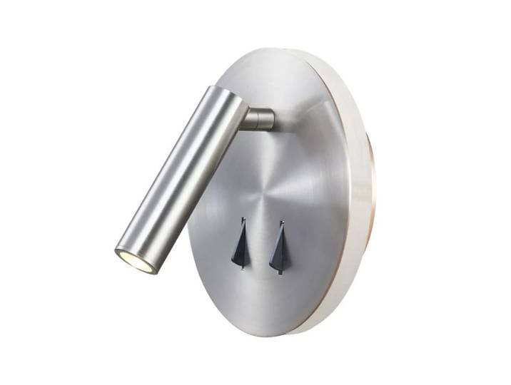 Applique tête de lit led en nickel satiné