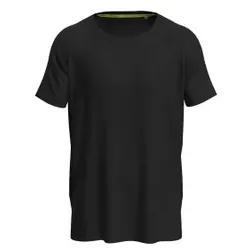 Stedman Active 140 Raglan For Men Schwarz Polyester Large Herren
