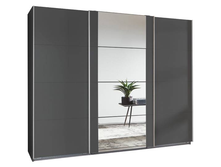 Kleiderschrank Juli graphit Holzwerkstoff B 360 cm