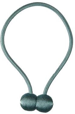 Uplift Essentials Magnetic Pearl Ball Curtain Tiebacks lake Blue