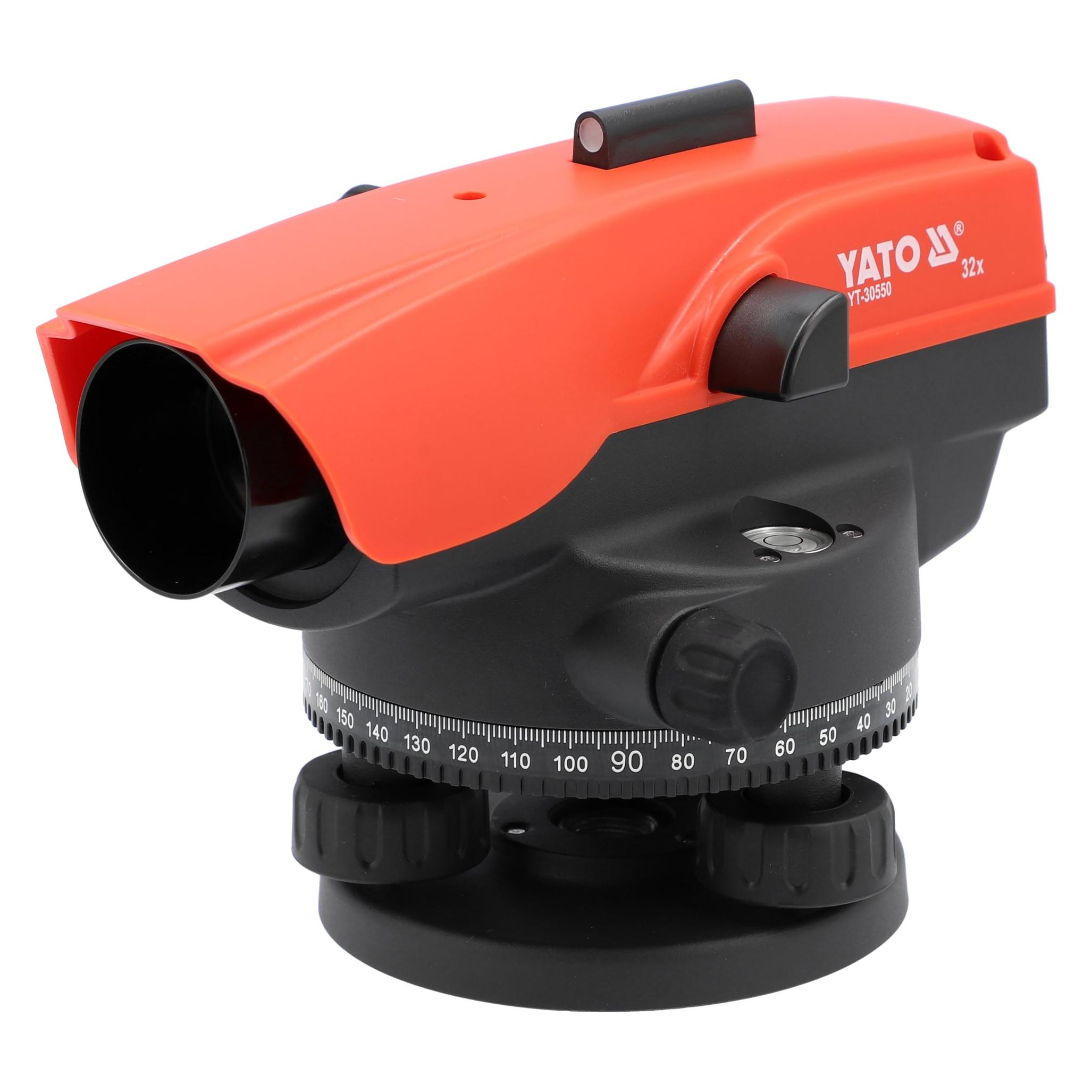 Yato Optisches Nivelliergerät 32-Fach, Arbeitsbereich 110m, IP66 (YT-30550)
