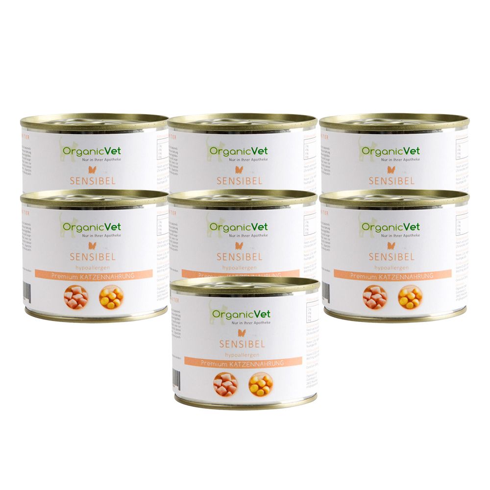 OrganicVet Sensibel hypoallergen 7-er Set 7x200 g Futter