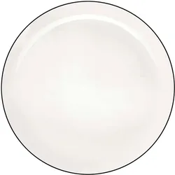 ASA Selection Teller flach,ligne noire D.31,5cm, Teller, Weiss