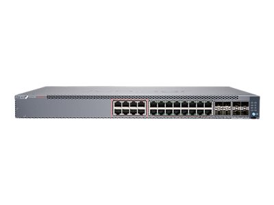 Juniper EX Series EX4100-24MP - Switch - L3 - managed - 8 x 100/1G/2.5G/5G/10GBase-T + 16 x 1Gb Ethernet + 4 x 1/10 Gigabit (Uplink) (EX4100-24MP)