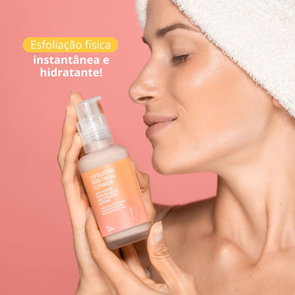 Freshly Exfoliating Rose Facial Cleanser Moisturizing Scrub 100mL