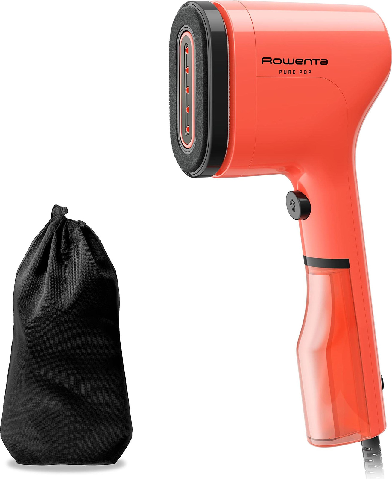 Rowenta Pure Pop DR2022 Handheld stoomreiniger, Koraal, 1300 W, 0,07 liter