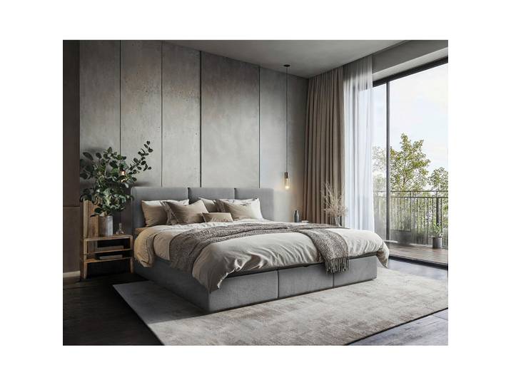 Livetastic Familienbett, Dunkelgrau, Kunststoff, H3, 7-Zonen, 270x200 cm, Bettkasten, gepolstertes Kopfteil, Stoffauswahl, In verschiedenen Grössen erhältlich, Schlafzimmer, Bett, Familienbetten