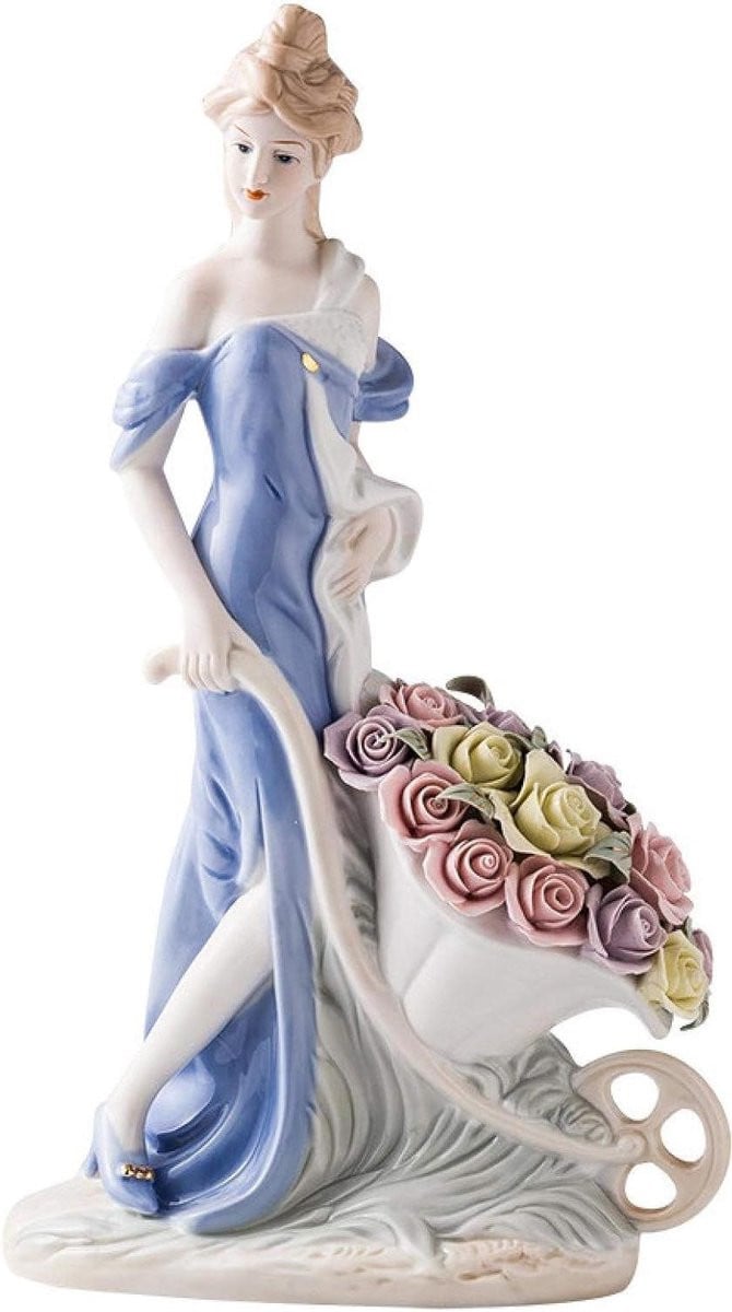 Abstract keramiek miniatuur sculptuur voor woondecoratie - Roos