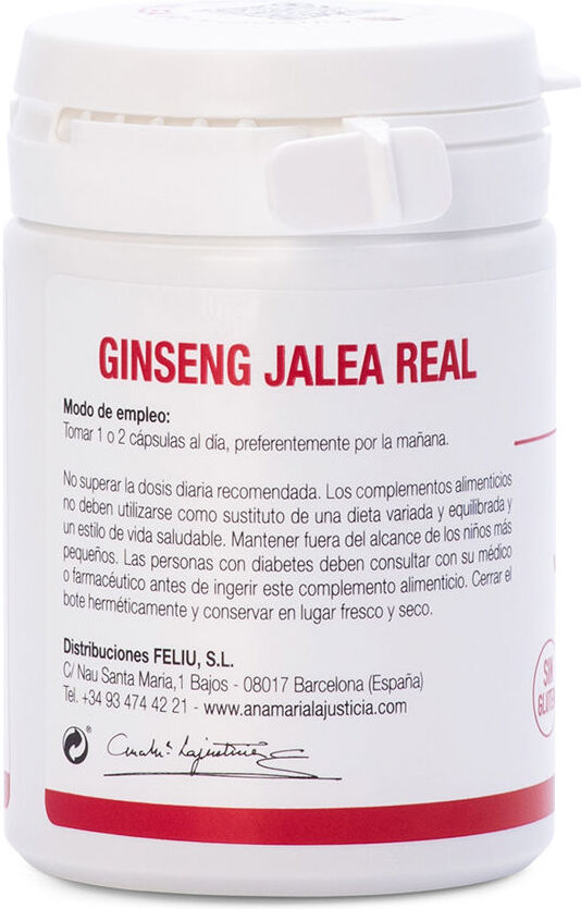 Ana Maria Lajusticia Ginseng con jalea real 60 cápsulas