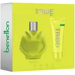 Benetton, Beauty Geschenkset, Set mit Herrenparfüm WE ARE TRIBE PLAY MEN 2 Stücke (Parfum Set)