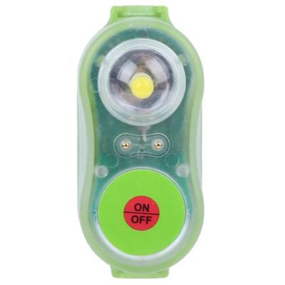 Waterproof LED Life Vest Light, Self Lighting Emergency Signal Light, Lightweight Outdoor Accessories For Safety green