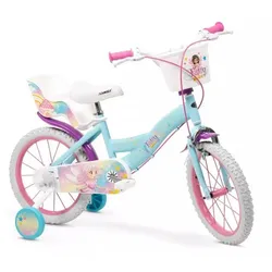 Toimsa: Fairy Magic Kinderfahrrad mit Puppensitz und Korb – 16"