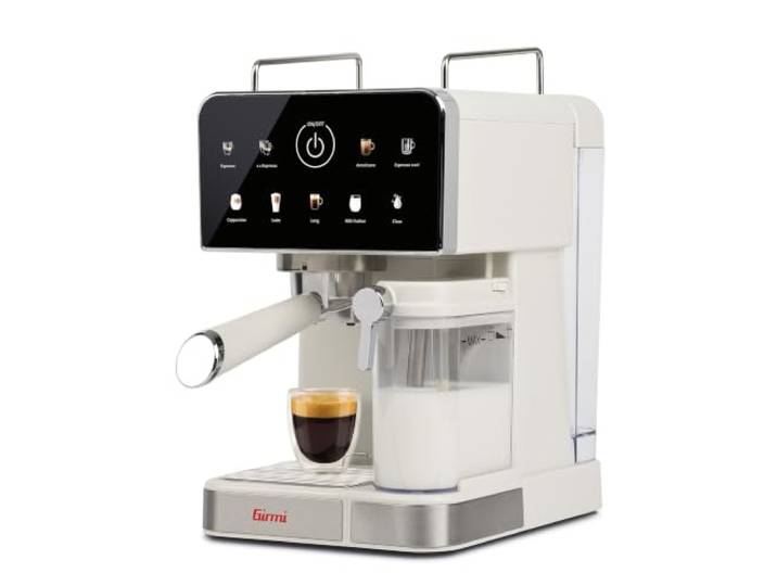 Girmi MC71W Espressomaschine, automatischer Milchaufschäumer, Incanto Bereit in 30 Sekunden, digitales Touchscreen-Display, 20 bar, zerlegbar, 1,5 Liter Tank