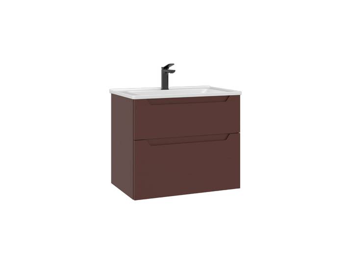 Meuble Vasque Messina 65 v2 - 65 x 45 x 55 cm - Matte Red