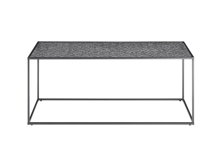 Salontisch Habit schwarz Metall/Glas B 110 T 55 cm