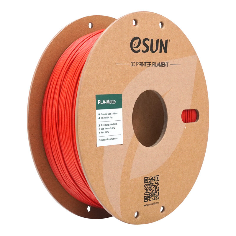 eSUN PLA-Matte 3D-printfilament 1,75 mm - Brandweerauto Rood - 1 kg
