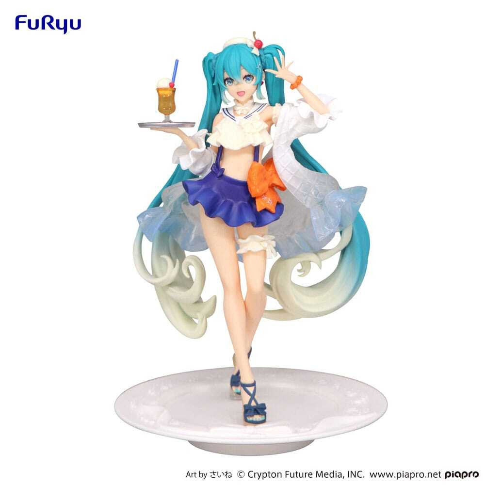 FuRyu Hatsune Miku SweetSweets Tropical Juice PVC-beeldje, 17 cm