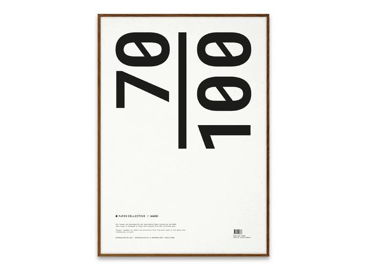 Paper Collective - Bilderrahmen 70 x 100 cm, Eiche dunkel