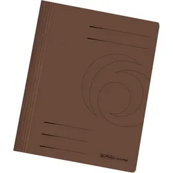 herlitz Schnellhefter Karton gefaltet braun intensiv