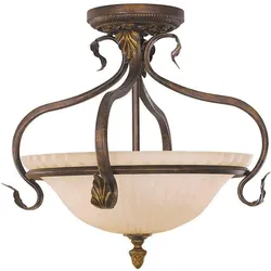Elstead Lighting, Deckenleuchte, Sonoma Valley Deckenleuchte E27 3-fach Gealterter Schildpatt (E27)