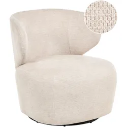 DREHSESSEL Stoff Beige Alvdal