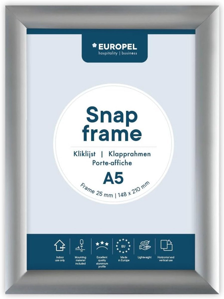 Kliklijst A5 Posterhouder voor Detailhandel - Geanodiseerd Aluminium