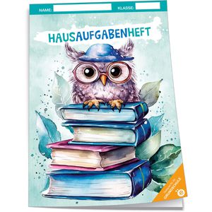 Trötsch Hausaufgabenheft Grundschule Eule, A5, ganzes Schuljahr, für Klassen 1 - 4