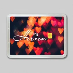 Goldbarren 0,5g "In Liebe" (Flip)