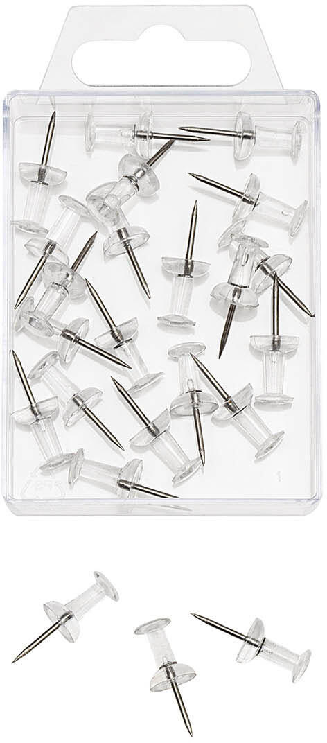 WEDO Pinnnadeln transparent 54149