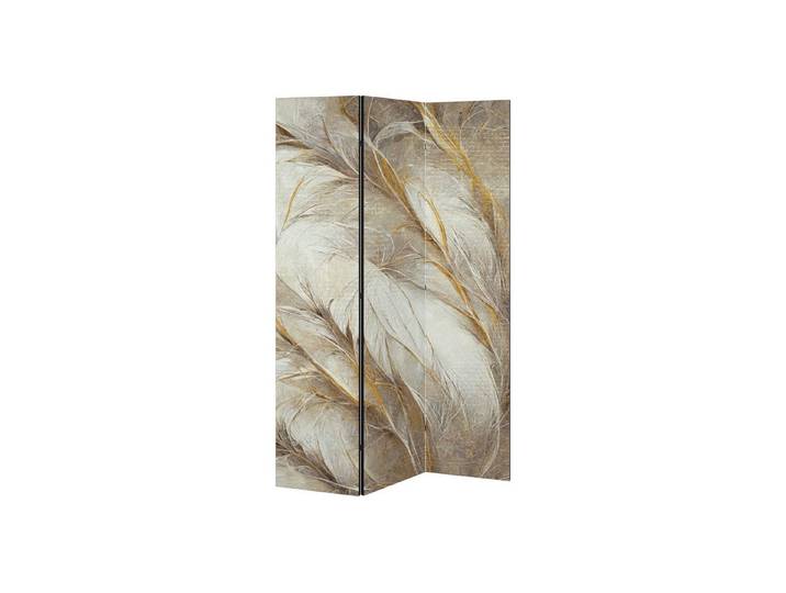 SPACEREBELS Paravent SOFT PLUMAGE (1 St), Raumteiler mit 3 Paneelen, beidseitig bedruckt, 114 x 168 cm
