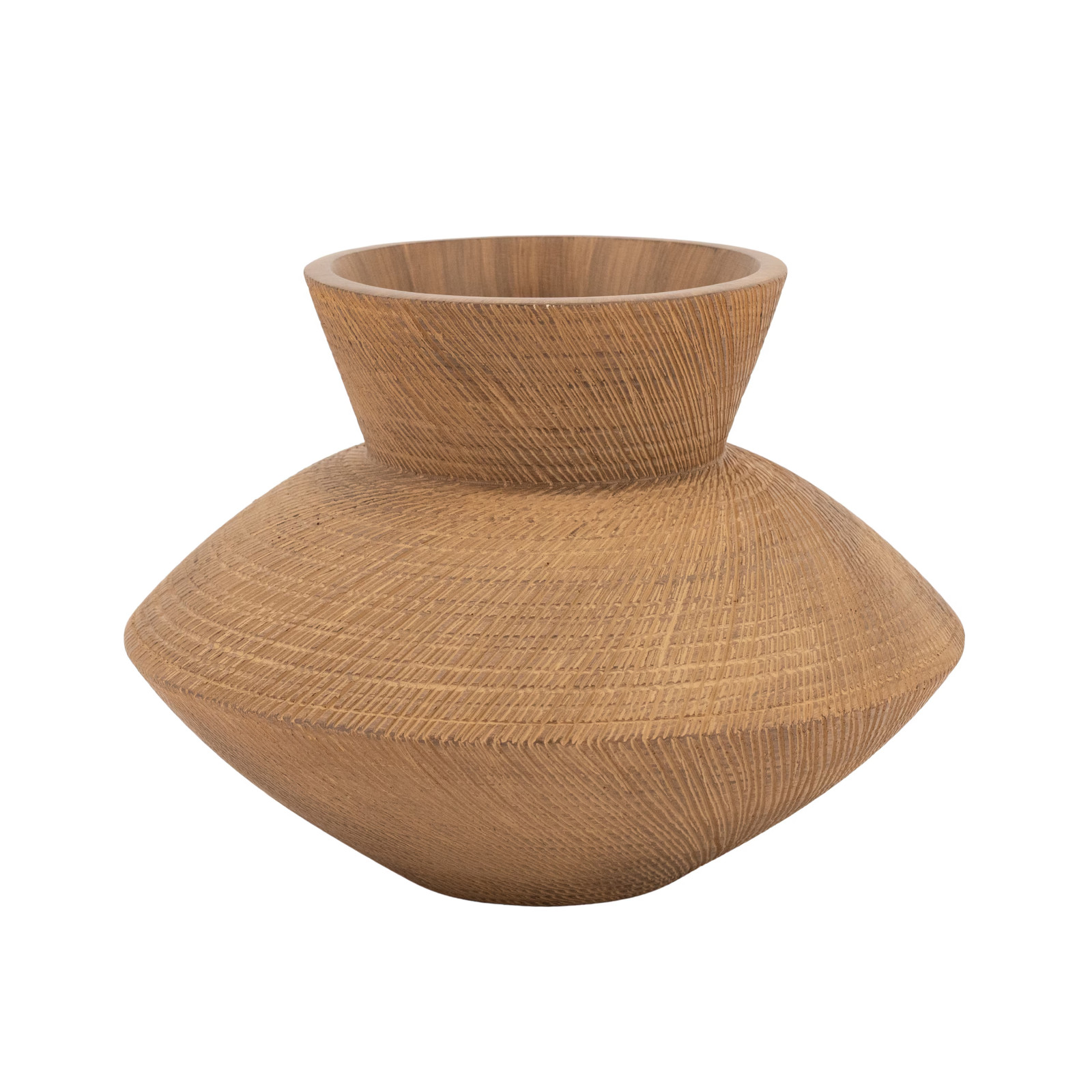 By-Boo Vaas Avena Resin Bruin Hoogte: 23 cm