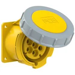 PCE 3272-4v CEE-Anbausteckdose (75x75mm) 32A 7p 4h IP66/IP67 32724v