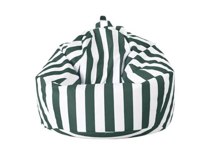 MKYYIOED Sitzsackbezug Outdoor Bean Bag Pouf Cover Kein Füllstoff im Inneren(Dark green,D100cm-cover-adults)
