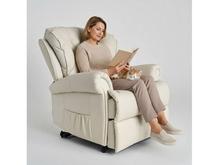 abc HOME Sessel PU, Massage, Aufstehfunktion, Liegefunktion