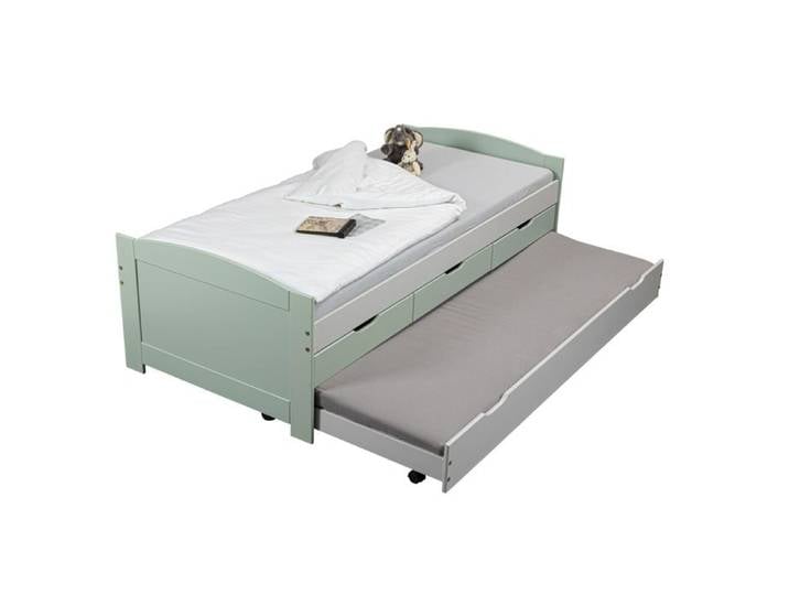 Lit Enfant Gigogne  Paty  90x200cm Vert Sauge