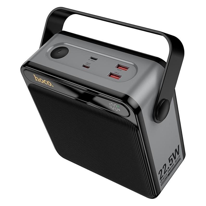 Hoco Externe Powerbank J161 22,5 W + PD 20 W 80.000 mAh schwarz (80000 mAh, 20 W) (J161)