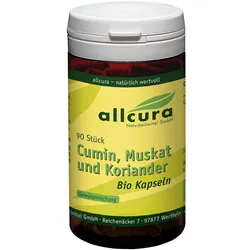 CUMIN Muskat und Koriander Bio Kapseln 90 St
