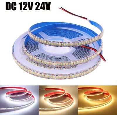 Inspired Living UltraFlex 5m Warm White LED Strip Lights Waterproof 12V 24V SMD 2835 High Brightness Ribbon warm White dc 24v ip21 No Waterproof